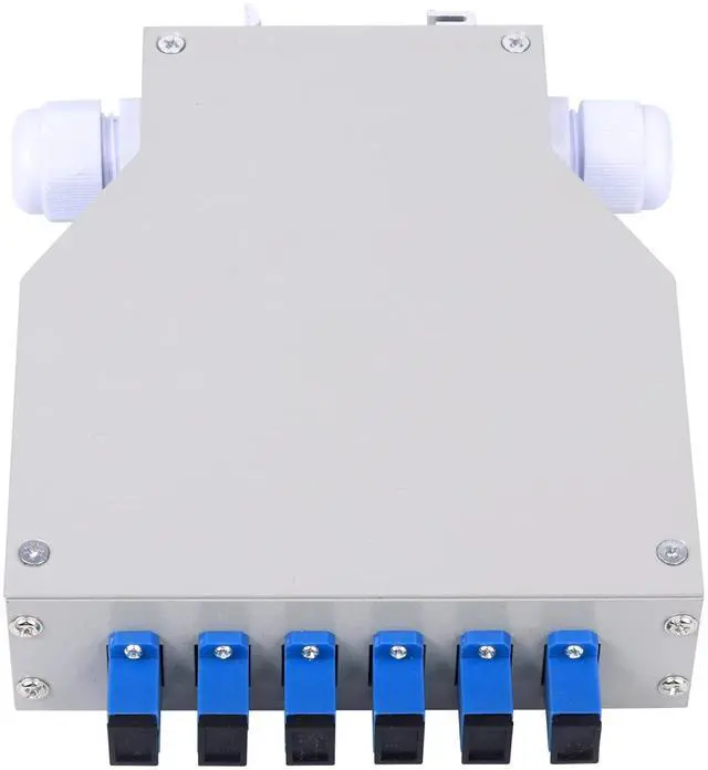 Main image of SC-UPC 6 Simplex 6 Port DIN Rail SM Fiber Optic Enclosure ODF (Includes Pigtail and 6PC Coupler)