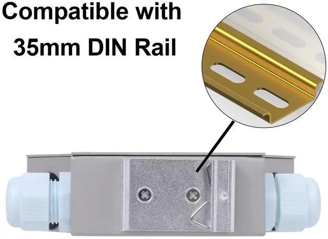 Alt view image 6 of 7 - SC-APC 6 Simplex 6 Port DIN Rail SM Fiber Optic Enclosure ODF (Includes Pigtail and 6PC Coupler)