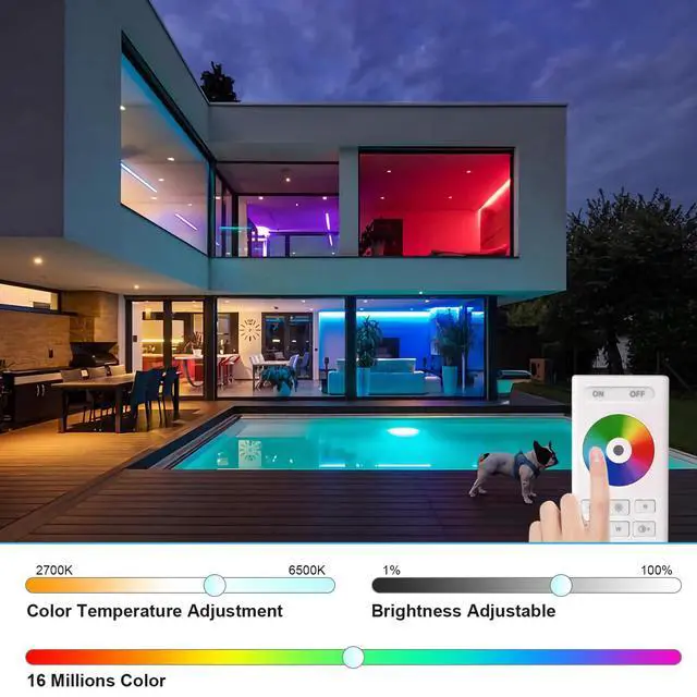 Alt view image 3 of 6 - RC03RF 2.4G 4-Zone Touch RF Remote RGB/RGBW/RGBCCT WB5 LM052 C03RF C04RF | Multi-Zone Wireless Touch Remote Controller For RGB RGBW RGBCCT LED Strip