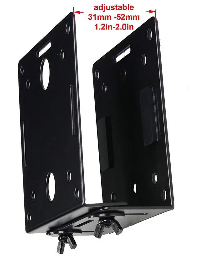 Alt view image 3 of 7 - Adjustable Small Device Wall-Mounted Bracket for Cable Box Digital TV Media Players Game Consoles MTC02B 1QJ