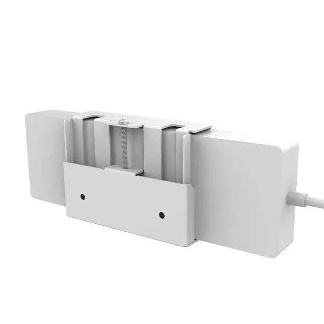 Alt view image 7 of 7 - All-Metal Adjustable Width Power Strip/Laptop Chargers Holder Mount - Under Desk or Wall Mountable Universal Organizer for Power Strips, Laptop Chargers & Cable Management (Large)