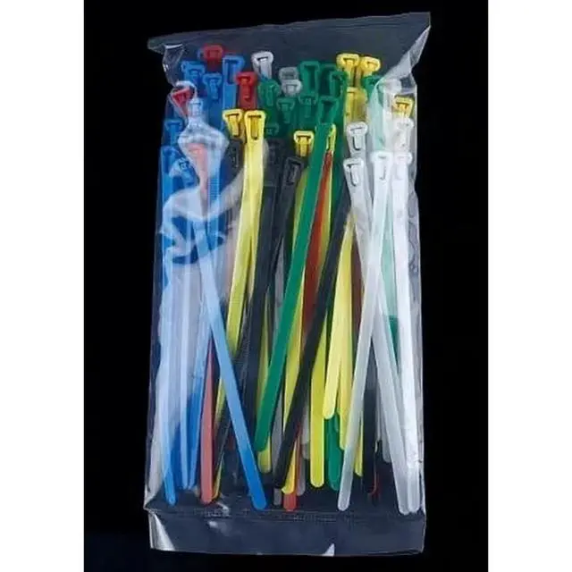 Alt view image 5 of 6 - 200 Pcs 6 Inch Removable Zip Ties,Reusable Cable Zip Ties,Buckle Self-Locking Premium Nylon Cable Wire Ties, Heavy Duty 50Lbs Tensile Strength Colored Plastic Cable Ties for Indoor Outdoor (6 Inch)