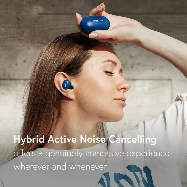Alt view image 2 of 6 - Bonobuds True Wireless Earbuds Noise Cancelling Bluetooth Earbuds. Ambient Mode Headphones with Touch Controls. 20 Hr Battery and Quick Charge