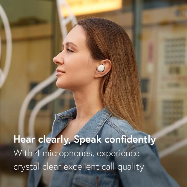 Alt view image 4 of 6 - Bonobuds True Wireless Earbuds Noise Cancelling Bluetooth Earbuds. Ambient Mode Headphones with Touch Controls. 20 Hr Battery and Quick Charge