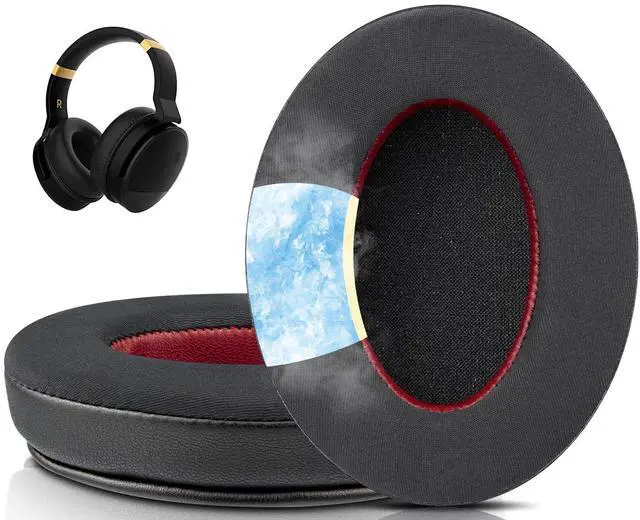 Main image of Cooling Gel Earpads Cushions Replacement for Cowin E8 Headphones, Ear Pads Cushions with Ice Silk Fabric, Noise Isolation Foam - Black