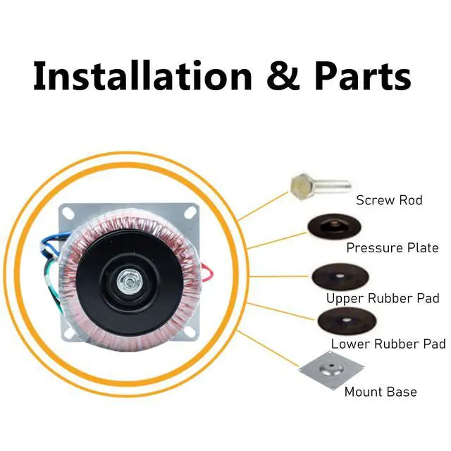 Alt view image 4 of 6 - 200W Toroidal Power Transformer, AC 110V to Dual AC 28V + Dual 12V + Single 12V Output Transformers for Tube Amplifiers,Preamp, Speaker Protection, Amp Boards