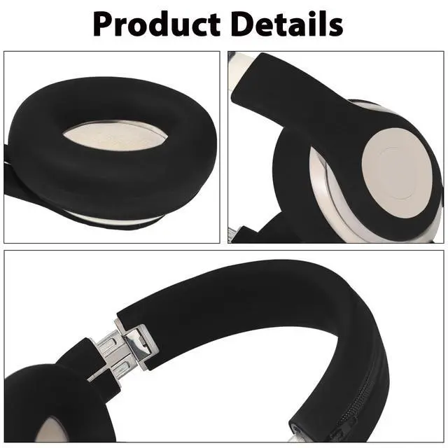 Alt view image 3 of 6 - 3-in-1 Silicone Sweat Covers for Beats Studio Pro Headphones | Accessories with Ear Pad Covers & Zipper Headband Cover & Shell Covers, Sweatproof & Washable & Easy to Clean
