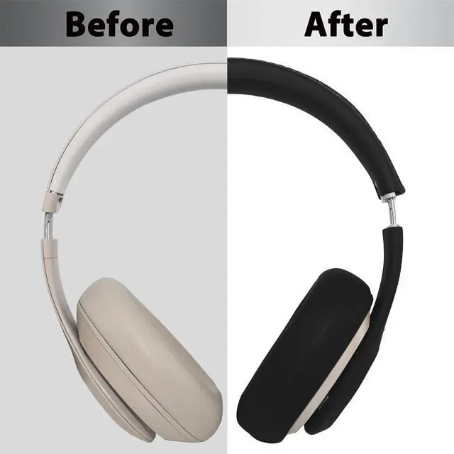 Alt view image 5 of 6 - 3-in-1 Silicone Sweat Covers for Beats Studio Pro Headphones | Accessories with Ear Pad Covers & Zipper Headband Cover & Shell Covers, Sweatproof & Washable & Easy to Clean