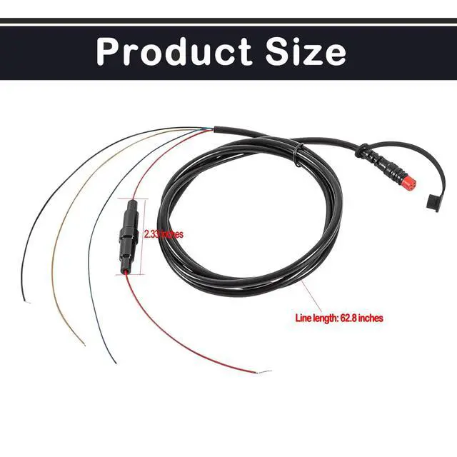 Alt view image 4 of 6 - Power/Data Cable 4-Pin Replace 010-12199-04 Compatible with Garmin Striker Echo, Striker Plus, Striker Vivid, Striker 4, Fishfinder, Echomap