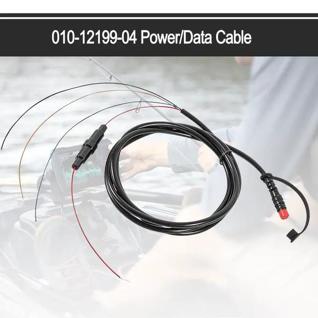 Alt view image 5 of 6 - Power/Data Cable 4-Pin Replace 010-12199-04 Compatible with Garmin Striker Echo, Striker Plus, Striker Vivid, Striker 4, Fishfinder, Echomap