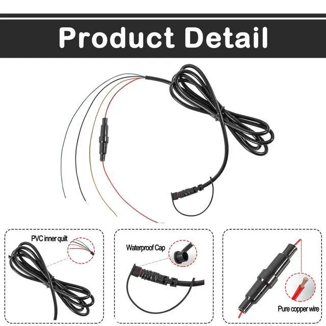 Alt view image 3 of 6 - Power/Data Cable 4-Pin Replace 010-12199-04 Compatible with Garmin Striker Echo, Striker Plus, Striker Vivid, Striker 4, Fishfinder, Echomap