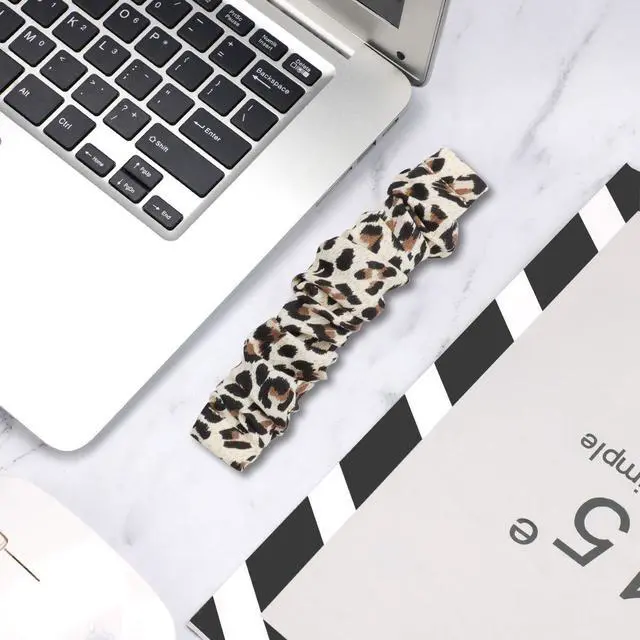 Alt view image 6 of 7 - compatible with Fitbit Sense/Versa 3/Versa 4/Sense 2 Bands,for Women,Scrunchie Fabric Replacement Wristbands Straps,Accessories,Large Small