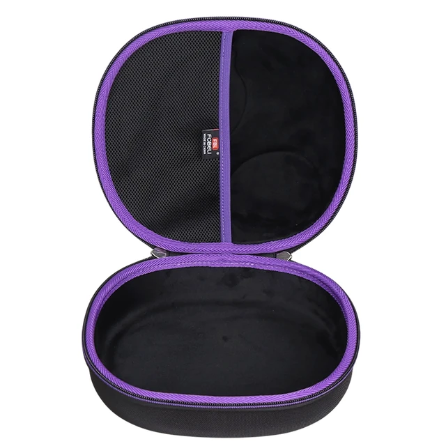Alt view image 3 of 7 - Hard Headphone Storage Case for Silensys E7 / PurelySound E7 / MOVSSOU E7 / COWIN E7 / Tapela E7 / Audonia E7 Active Noise Cancelling Bluetooth Headphones (Case Only) (Purple)