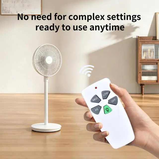 Alt view image 5 of 7 - FAN-53T Remote for Hampton Bay Harbor Breeze Ceiling Fan | L3HFAN11T FAN-11T L3HFAN35T1 Fan-HD KUJCE9103 FAN-35T CHQ8BT7030T CHQ7030T UC7030T 2AAZPFAN53T with Battery
