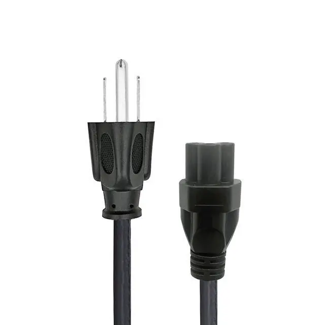 Alt view image 2 of 5 - 3 Prong Power Cord Replacement for Zebra ZP200 ZP450 ZP500 ZP505 ZP505-0503-0025 ZP500-0103-0020 Label Printer NEMA 5-15P to C5 3 Prong AC Cable