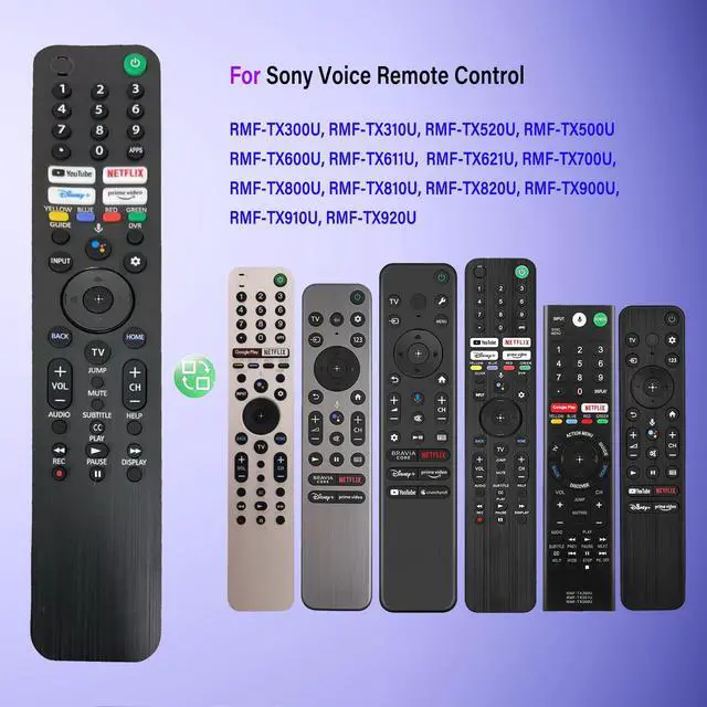 Alt view image 4 of 6 - RMF-TX520U Voice Remote Control Replaces for Sony Smart TV Remote Control and is Suitable for Sony 4K TVS or All 2019-2025 Remote Control for Bravia Smart TV