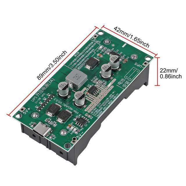 Alt view image 4 of 5 - 3pcs 15W 3A Battery Boost Charging Module High Power UPS 18650 Lithium Battery Boost Charging and Discharging UPS Uninterruptible Power Supply (9V)