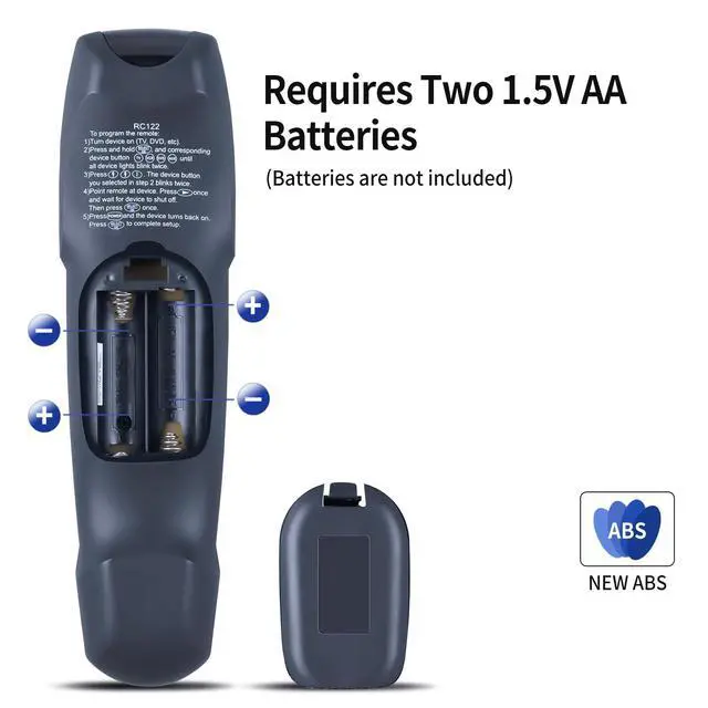 Alt view image 3 of 4 - RC122 Replacement Remote for Time Warner, Brighthouse, Charter Cable Boxes | RC1226001/04B, Pre-programmed, 3 Types to Choose, Fast Response, Stable Signal