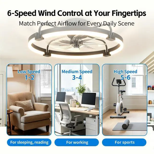 Alt view image 5 of 7 - Remote for Addlon 24'' 20''/ CHAREADA 20" Ceiling Fan with Light | Highly Compatible,Responsive,NFM024111-2,NFM024111-1,NFM024112-1,NFM024112-2,NFM20ABS7B01R1-KD03,25312