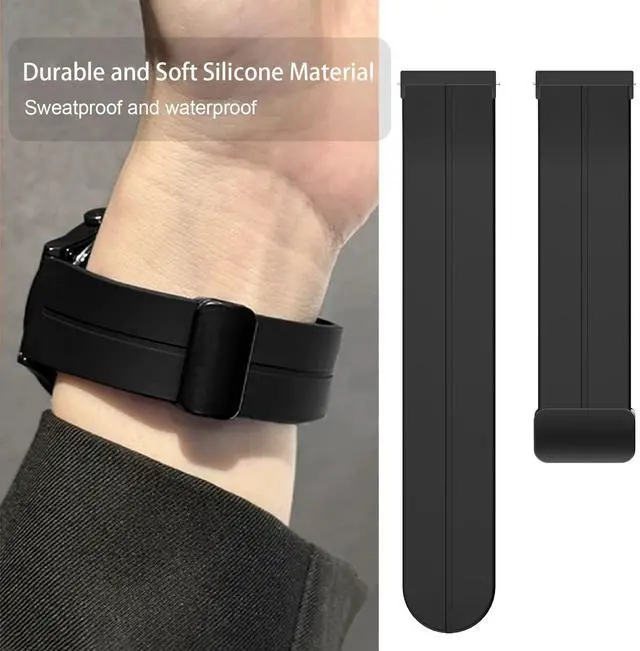Alt view image 4 of 6 - Compatible with Garmin Venu X1 Bands, Soft Silicone Sport Wristband Replacement Straps Compatible with Garmin Venu X1 Smartwatch