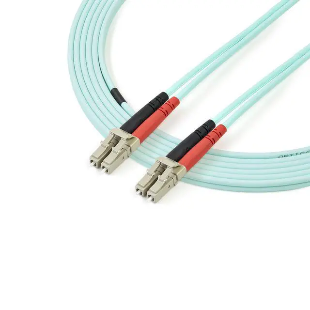 Alt view image 3 of 4 - 5m (16.4ft) LC/UPC to LC/UPC OM3 Multimode Fiber Optic Cable, Full Duplex 50/125, 100G, LSZH Fiber Jumper Cord