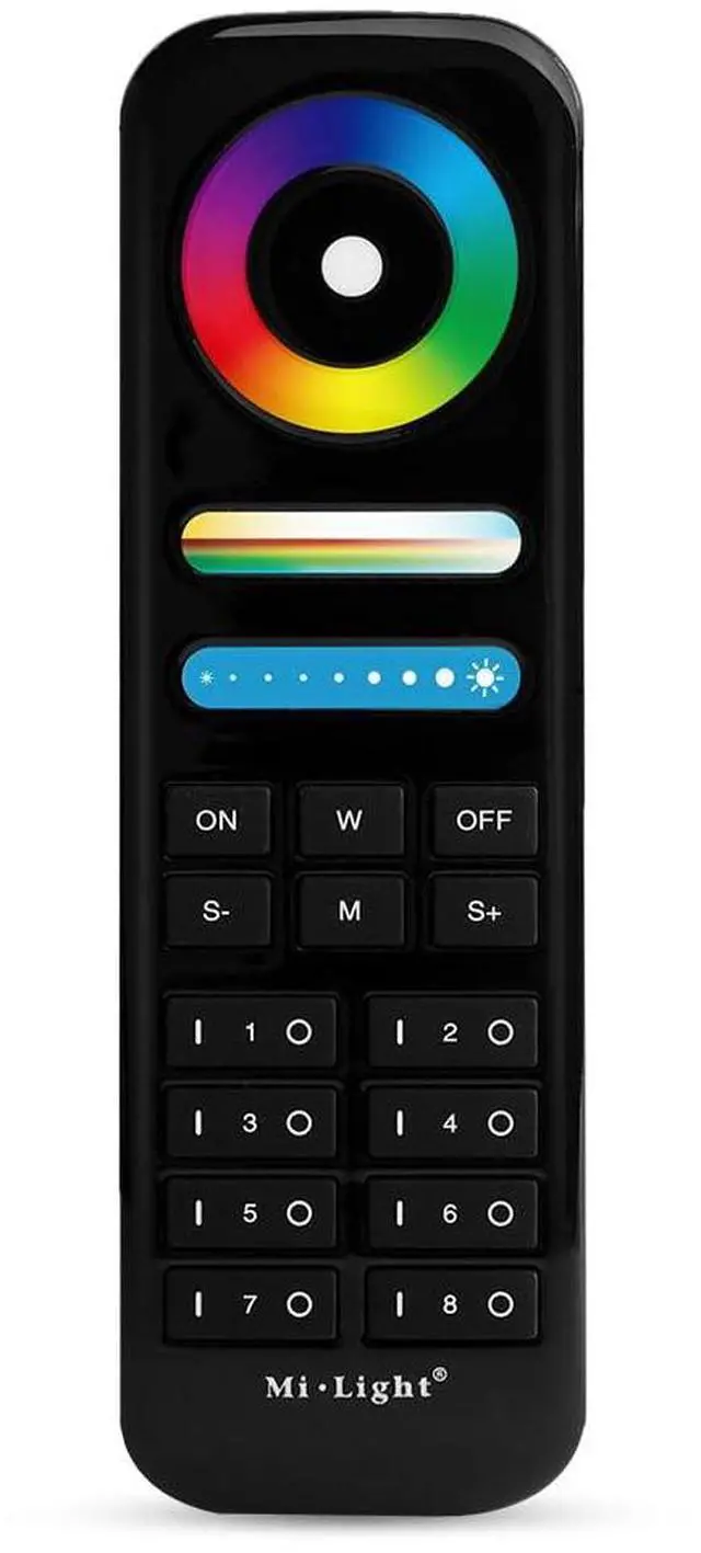 Main image of FUT089-B 8-Zone RGB+CCT Remote 2.4GHz, Wireless LED Remote Controller, 8 Independent Zones Full Color & Tunable White, Battery Not Included