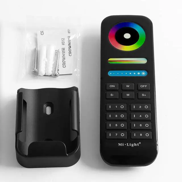 Alt view image 2 of 7 - FUT089-B 8-Zone RGB+CCT Remote 2.4GHz, Wireless LED Remote Controller, 8 Independent Zones Full Color & Tunable White, Battery Not Included