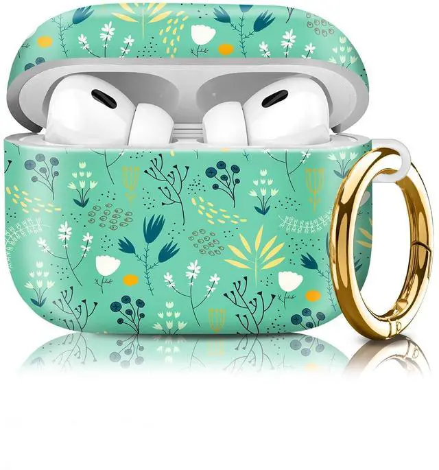 Main image of Compatiable for AirPod Pro 2nd/1st Generation Case,Lightweight & Durable Resistant Hard Case with Keychain,Stylish Design AirPod Case Cover for Women(Flower Branches)