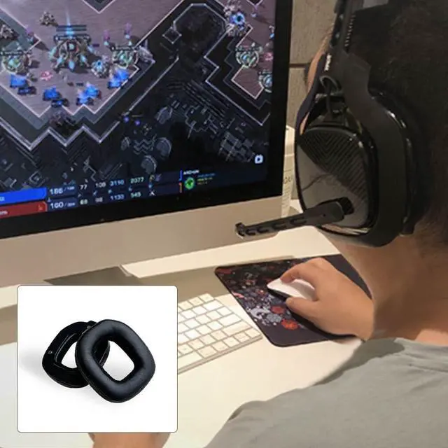 Alt view image 7 of 7 - Ear Pads Compatible with Astro A50 GEN4,GEN5 and A50X Headset | made of high-quality protein leather, soft,Easy to Install