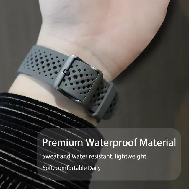 Alt view image 3 of 6 - Compatible for EmeTerm Explore Bands, Sport Desgined Silicone band with Metal Buckle Compatible for EmeTerm Explore