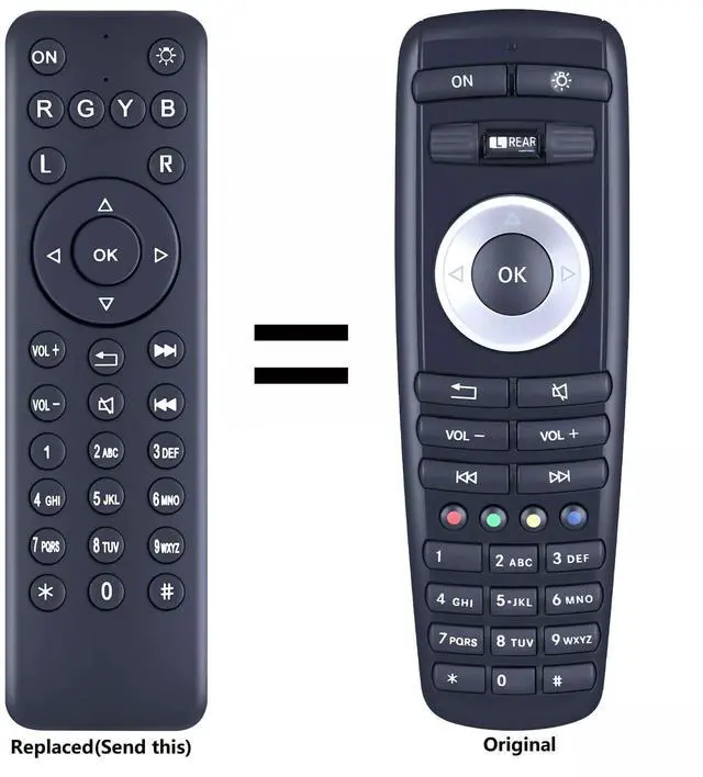 Alt view image 2 of 3 - New Replacement Remote Control Compatible with Mercedes-Benz 2009-2016 GL/S/E/ML Class Rear SEAT Entertainment DVD A2218703889 A 2128200097