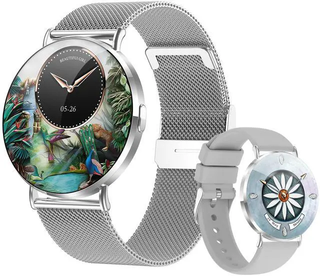 Main image of Ultra-Slim Smart Watches for Women(Call/2 Bands/All Metal),41mm, 1.32" AMOLED Ultra-Clear Screen Fitness Tracker with SpO2/Heart Rate/Sleep Tracking,Waterproof Smart Watch for iPhone/Samsung/Android