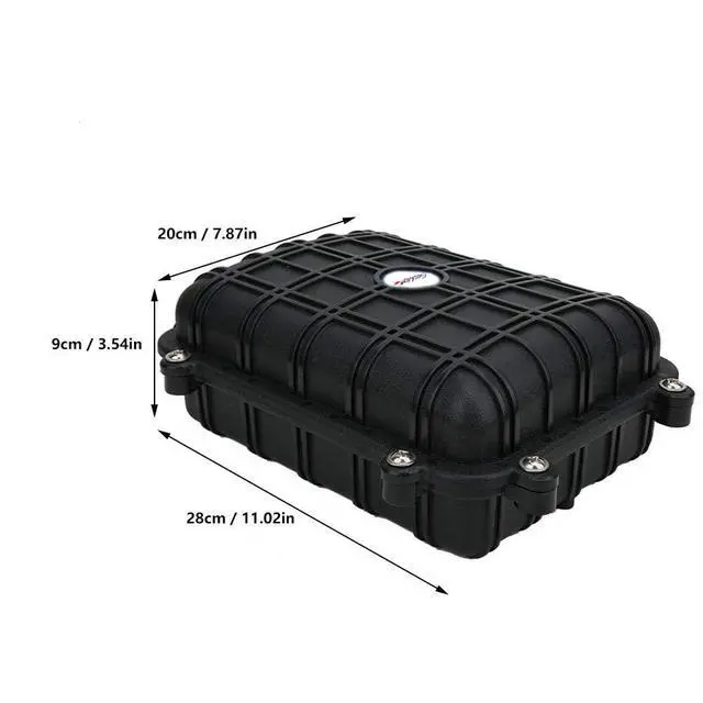 Alt view image 6 of 6 - Outdoor Rated Fiber Optic Splice Enclosure | Waterproof | Black Stainless Steel | Includes Fiber Optic Cable, Splices | Holds Up to 24 Strands