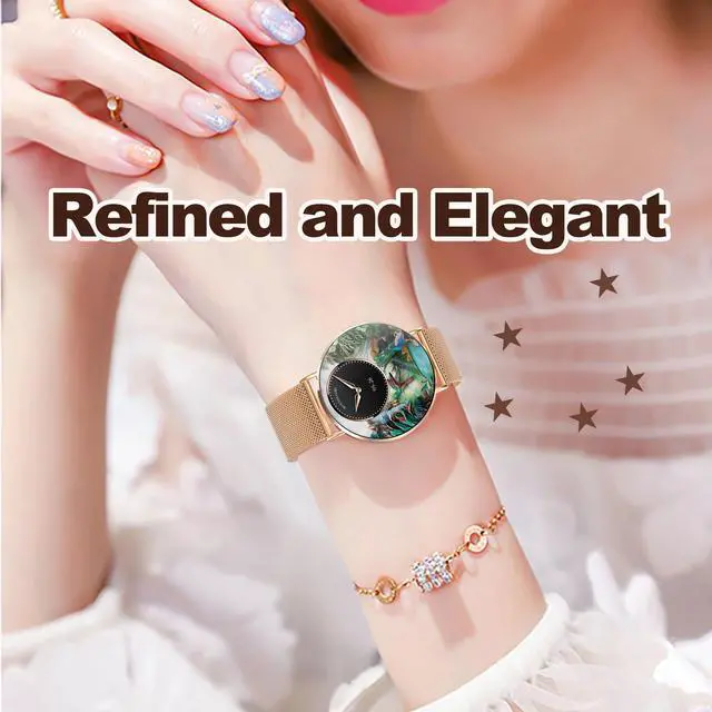 Alt view image 2 of 6 - Ultra-Slim Smart Watches for Women(Call/2 Bands/All Metal), 41mm1.32" AMOLED Ultra-Clear Screen Fitness Tracker with SpO2/Heart Rate/Sleep Tracking,Waterproof Smart Watch for iPhone/Samsung/Android