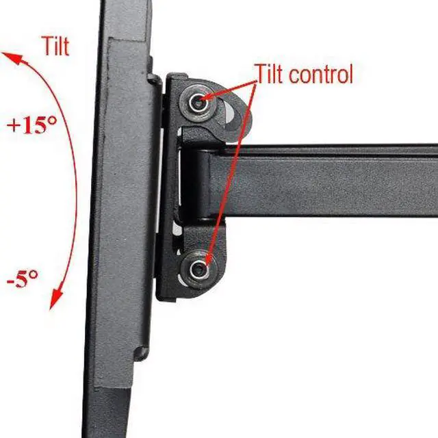 Alt view image 4 of 7 - Tilt Swivel TV Wall Mount 32"- 70" LCD LED Plasma TV with VESA 200x200,400x400,up to 600x400 mm, Full Motion Articulating Dual Arm Mount Fits up to 24" Studs MW365B2H C20