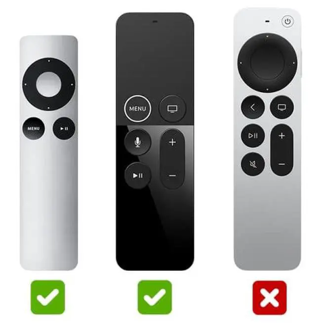 Alt view image 3 of 7 - Remotes Universal Remote Attachment for Apple TV