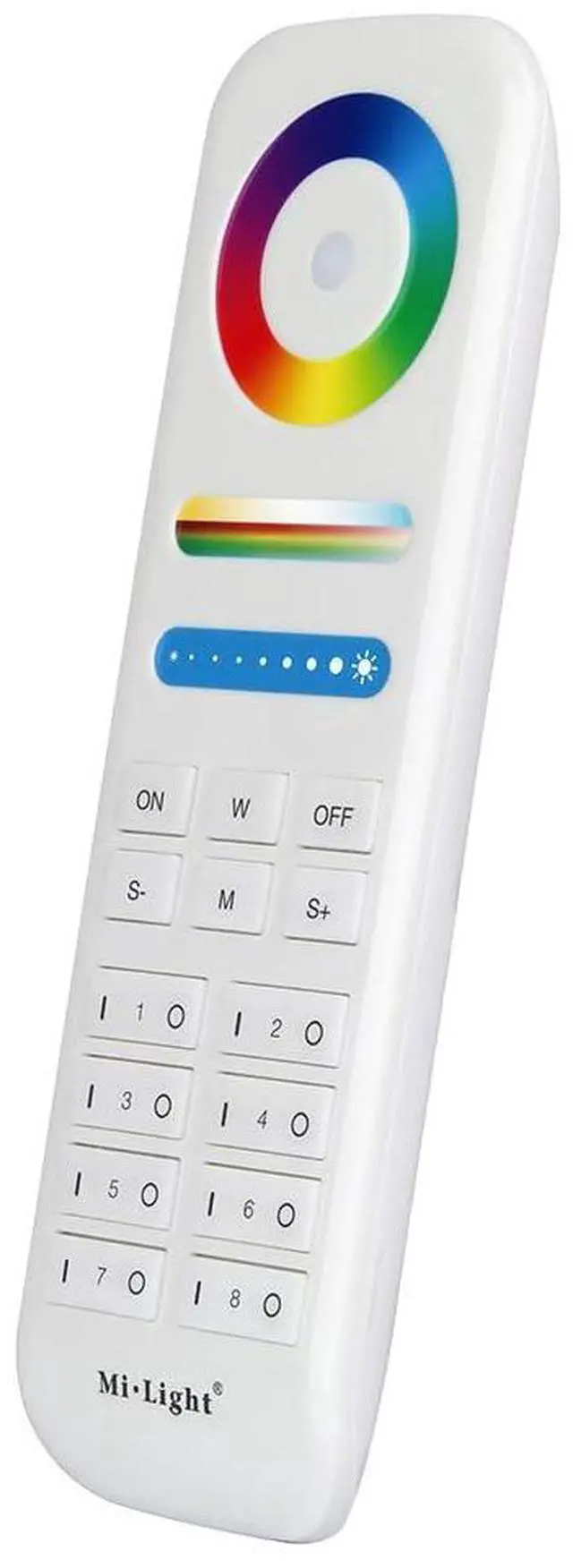 Alt view image 2 of 7 - FUT089-W 8-Zone RGB+CCT Remote 2.4GHz, Wireless LED Remote Controller, 8 Independent Zones Full Color & Tunable White, Battery Not Included