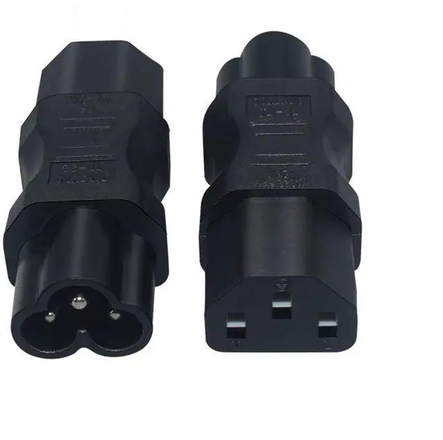 Alt view image 5 of 7 - 2 Pack IEC320 C6 Male to C13 Female AC Power Adapter Plug | PVC housing, solid copper conductor, CE certified, wide compatibility for monitors, printers