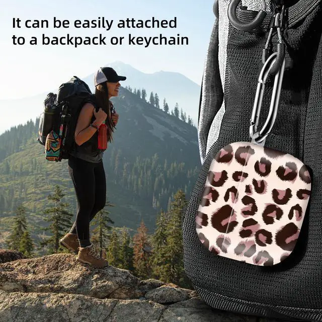 Alt view image 2 of 6 - Compatible with AirPod 4th Generation 2024 Case, Shockproof Anti-Drop Protective Cover, Cute Case for Women Men with Keychain(Leopard Cheetah)