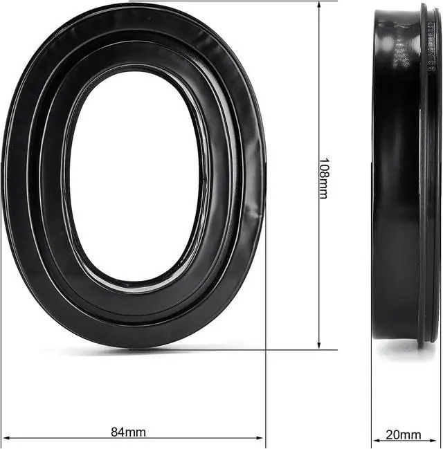 Alt view image 5 of 7 - Silicone Gel Earpads for 3M WorkTunes(90543, 90544, 90542)-Black | Also for Peltor Sport(Tactical TAC 100/300/500, 90565, 90566, 97040, 97041, 97042)High-Density Noise Isolation Foam