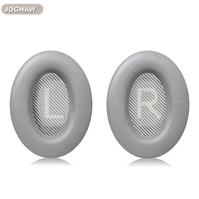 Alt view image 2 of 6 - Headphones Replacement Ear Pads, Protein Leather earpad Cushions for Bose Quiet Comfort QC35 Headphones, Replacement Earpads, Softer Memory Foam - Gray