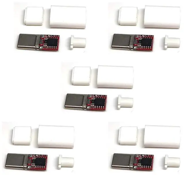 Main image of 5PCS USB-C PD QC 5V 9V 12V 15V 20V DC Fixed Voltage Power Trigger Module 5A Type-C Male Input (Default 20V)