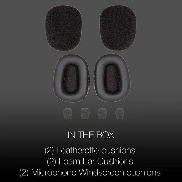 Alt view image 2 of 6 - Ear Cushions Kit Made for BlueParrott B450 XT - Extra-Thick Memory-Foam Cushion for All Day Comfort Restores Original Headset Comfort - Ideal for High Usage (Black), B450 XT only - Prior to May 2020