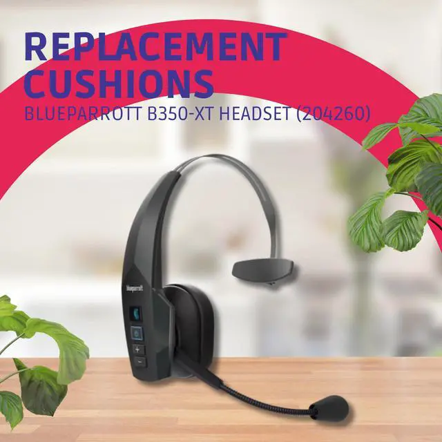 Alt view image 4 of 6 - Ear Cushions Kit Made for BlueParrott B450 XT - Extra-Thick Memory-Foam Cushion for All Day Comfort Restores Original Headset Comfort - Ideal for High Usage (Black), B450 XT only - Prior to May 2020