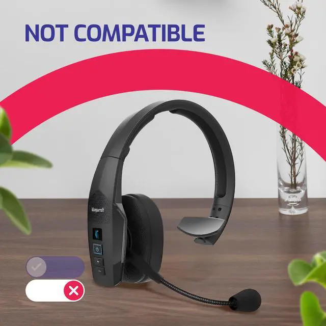 Alt view image 5 of 6 - Ear Cushions Kit Made for BlueParrott B450 XT - Extra-Thick Memory-Foam Cushion for All Day Comfort Restores Original Headset Comfort - Ideal for High Usage (Black), B450 XT only - Prior to May 2020