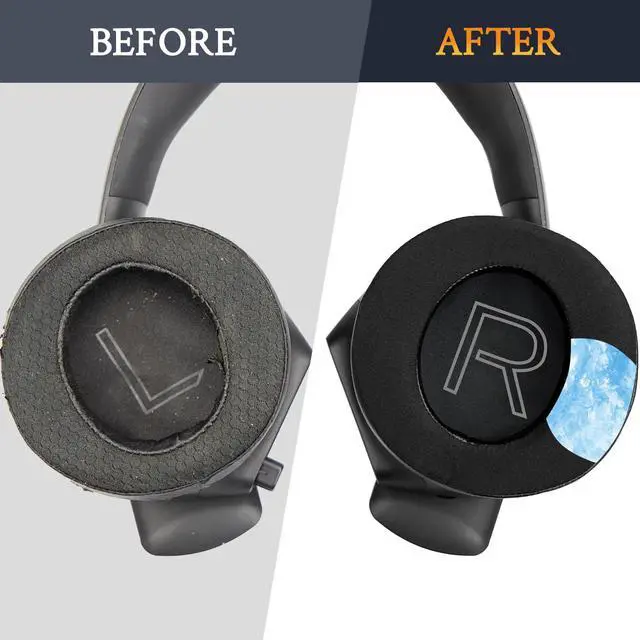 Alt view image 5 of 6 - Cooling Gel Earpads Replacement for Alienware AW310H (AW 310H)/AW510H (AW 510H) 7.1 PC Gaming Headset, Ear Pads Cushions with Noise Isolation Foam - Black