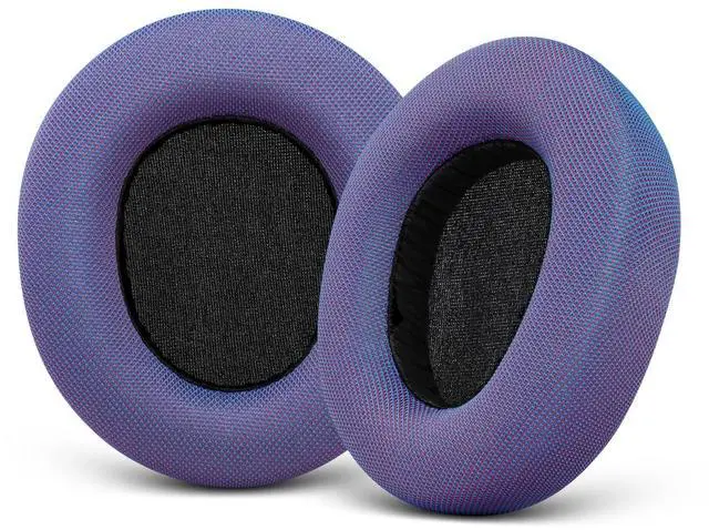 Main image of Ear Pads Replacement for SteelSeries Arctis Nova - Magic Mesh Fabric Earpads for Arctis Nova Pro Wired, Nova 1, 3, 4, 5, 7 Headphones - Made by GEVO Cushions with High-Density Foam - Purple