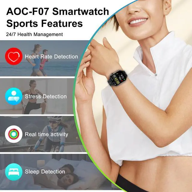 Alt view image 3 of 6 - Smart Watch with 1.95" AMOLED Display, ChatGPT AI& Bluetooth Call, Fitness Tracker for Women Men, Heart Rate & Sleep Monitor, 100+ Sports Modes, 10 Days Battery, IP68 Waterproof (Sliver)