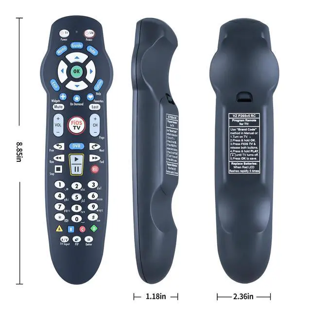 Alt view image 6 of 7 - New Replacement Remote Control fit for Verizon Fios VZ P265v5 RC TV STB