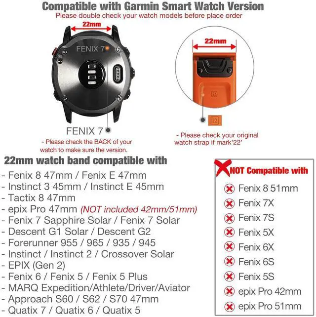 Alt view image 3 of 7 - Upgraded Quick Fit 22mm Elastic Band for Garmin Fenix 8 47mm/ Instinct 3 45mm/ Fenix 7/6/5, Soft Stretchy Loop Nylon Wristband Strap for epix Pro/Tactix 8 (47mm)